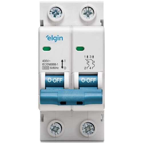 Disjuntor Termomagnético Bipolar Elgin 2 Polos 32a