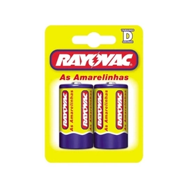 Pilha Rayovac Amarelinhas 10298 d Grande Com 2 Und 1,5v