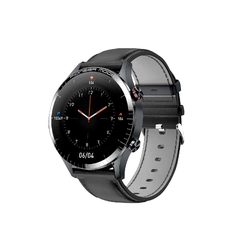 Smartwatch Level LVW-50CB, Tela Amoled de 1.3, Compatível com iOS e Android, Preto / Couro Preto - 14221