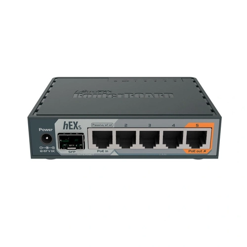 Roteador Mikrotik Hexs Gigabit 5p +1 Sfp - Rb760igs