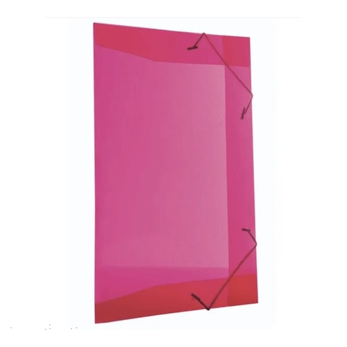 Pasta Aba Elástico Plástica Vermelho Oficio Line Dello