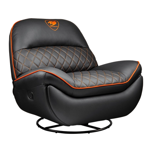 Poltrona Gamer Cougar Overlord, Couro Sintético PVC, Preto, 3MOVLORB.0001