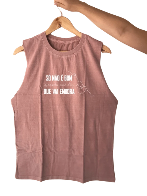 Regata Stone Fica Amor 2 — Só não é bom quando você diz que vai embora