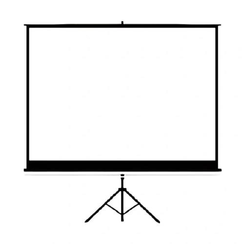 Tela De Projeção Tes Telas Ttm200sa 200x200 Formato 1:1 (série A) Com Tripé e Estojo