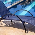 Espreguiçadeira Piscina em Fibra Sintética e Alumínio  Pintura Epóxi Itapema
