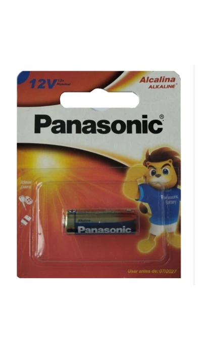 Bateria Alcalina 23A - Panasonic 12V. cartela com 1 unidades.