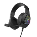 Headset gamer Pcyes Deffy Black Vulcan - HGDF50BV