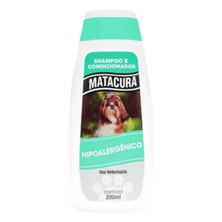 Shampoo e Condicionador Hipoalergênico Matacura para Cães e Gatos