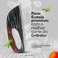 Faca Cutela Aço Alta Resistência Cozinha Culinária Corte Carne Corte Preciso Grillrelax