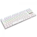 Teclado Mecanico Gamer T-dagger Bora Branco Rainbow Switch Brown - T-tgk313w