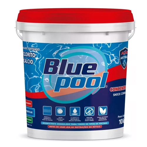 Hipoclorito De Cálcio Para Limpeza De Piscinas Bluepool 65%