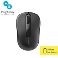 Mouse Sem Fio 1000dpi Rapoo RA007 Preto