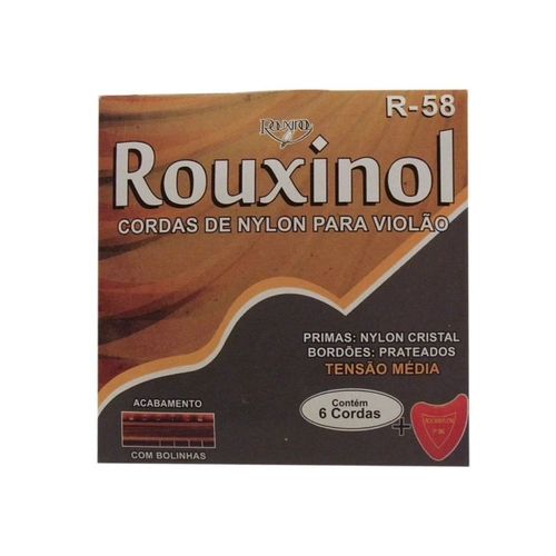 Encord Violao Nylon Tensao Media C/bolinha R58 Rouxinol