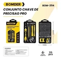Kit de Chave Ferramenta de precisão com 115 peças computadores, dispositivos móveis, câmeras, relógios Bom-3114-BomVink