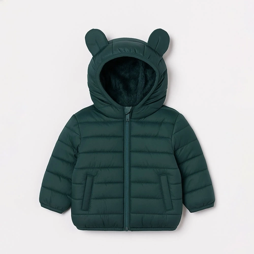 Jaqueta Puffer Peluciada Infantil com Orelhinhas Grand Bazar - Masculina