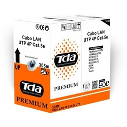 Cabo de Rede Cat5e UTP CX 305M Preto TDA