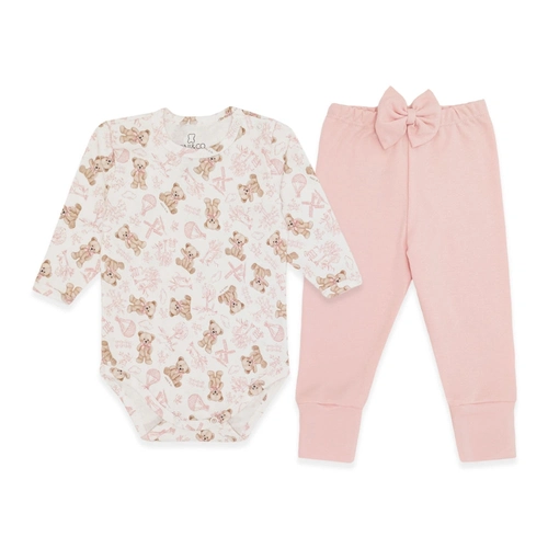 Conjunto Manga Longa Estampando com Mijão Feminino – Ursa Provençal