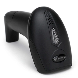 Leitor de Código de Barras Laser com suporte C3TECH Preto - LB-55BK