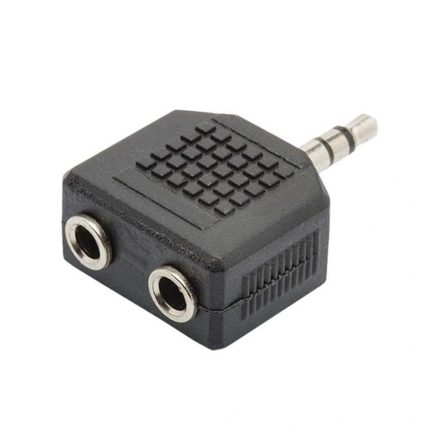 Adaptador 2 Jack J2 Stereo X P2 Stereo Niquel Plastico C/5 Importado