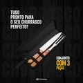 Kit Churrasco 3 Peças Aço Inox e Estojo Resistente Grillrelax