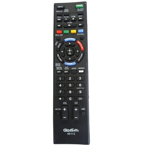 Controle Tv Smart Lcd/led Sony C/ Netflix Gigasat