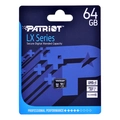 Cartão de memoria MicroSD Patriot LX Series, 64GB, UHS-1, Class 10, 80 MB/s - PSF64GMDC10