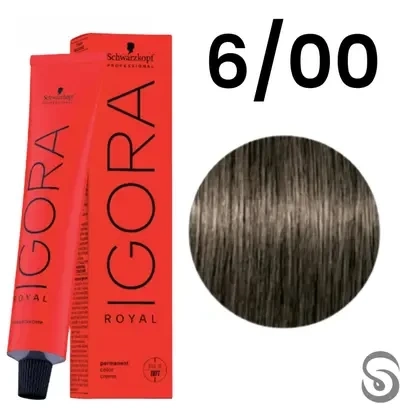 Schwarzkopf Igora Royal Coloração 6/00 Louro Escuro Natural Extra 60ml