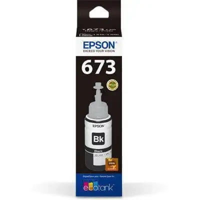 Refil De Tinta Original Epson T673120 Preto 70ml