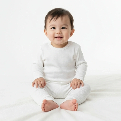 Mijão Em Malha Canelada Bebê Taita Unissex - Branco