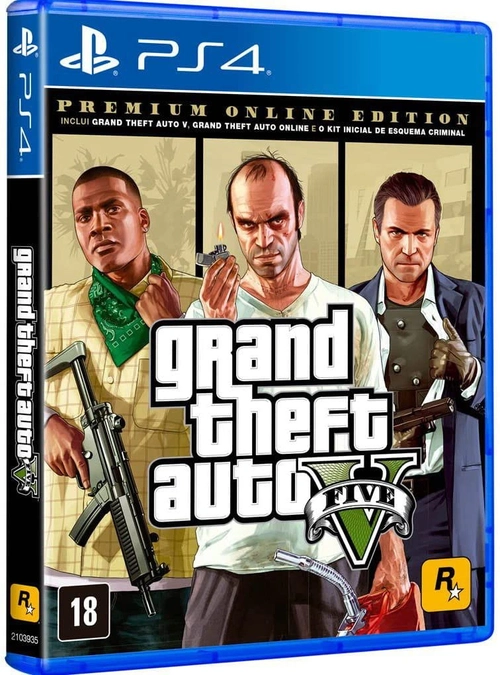  Grand Theft Auto V - Premium Online Edition (PS4) : Video Games