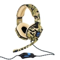 Fone de Ouvido Headset Gamer Sate Camuflado com Led AE-368C