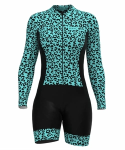 Macaquinho de Ciclismo Feminino Hortelã