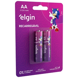 Pilha Recarregável Elgin Aa 2700 Mah C/2 - 82174