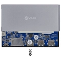 Docking Station Vinik SSD M.2 + Hub Usb-C Tipo-C 2 USB 3.0 + HDMI + Leitor de Cartão SD TF + Power Delivery (PD) 100W DSM-5C
