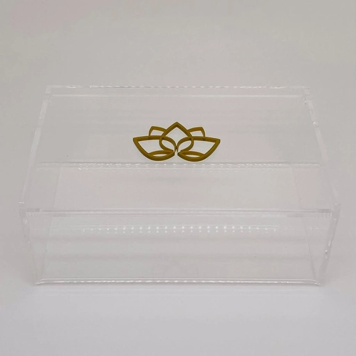 Caixa de chá 6 compartimentos - Logo alto relevo inicial ou desenho