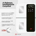 Balança Bioimpedância 25 Análises Corporais Bio Smart Relax Branca