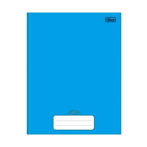 Caderno D+ Brochura Capa Dura 1/4 48 Folhas Azul  Tilibra
