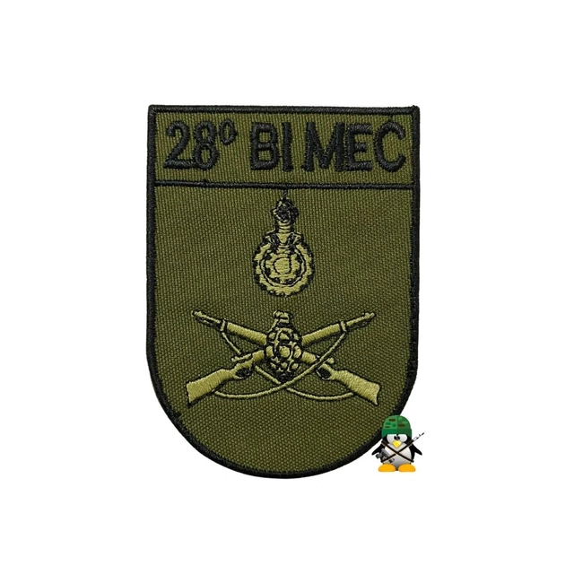 Distintivo de Organização Militar Bordado - DOM - Baixa Visivilidade (28º BI Mec)