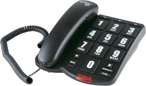 Telefone Intelbras C/ Fio Preto Teclas Grandes - Tok Fácil