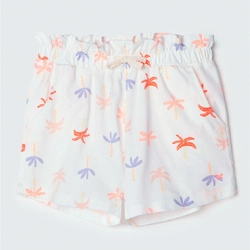 Shorts Estampado Malha Palmeira Hering - Feminino