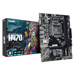 Placa mãe LGA 1200 H470 Pcyes DDR4