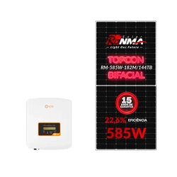 GERADOR EDELTEC SOLAR SOLIS 2,34 KWP MONOFÁSICO 220V METÁLICO (3K/585W BIFACIAL)