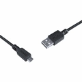 Cabo para Celular Smartphone Micro Usb para Usb a 2.0 1 Metro Preto - Pmuap-1
