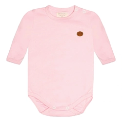 Body Manga Longa Avulso Em Suedine Mini&Co Feminino - Rosa