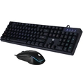 Kit Teclado e Mouse HP Gamer KM200 LED RGB Black USB