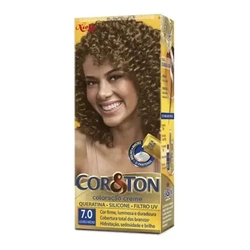 Tintura Creme Cor & Ton Louro Médio 7.0 - Cor e Ton