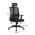 Cadeira Escritorio Office Go Star Plus Preta  - Cogsp10p