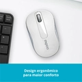 Mouse Sem Fio 1000dpi  Rapoo RA008 Branco