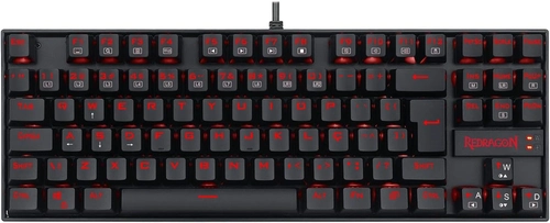 Teclado Mecânico Redragon Kumara Single Color, Com fio, ABNT2, Switch Marrom, Preto - K552-2 (PT-BROWN)