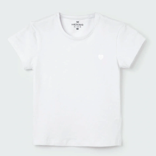 Blusinha Manga Curta Branca Hering - Feminina